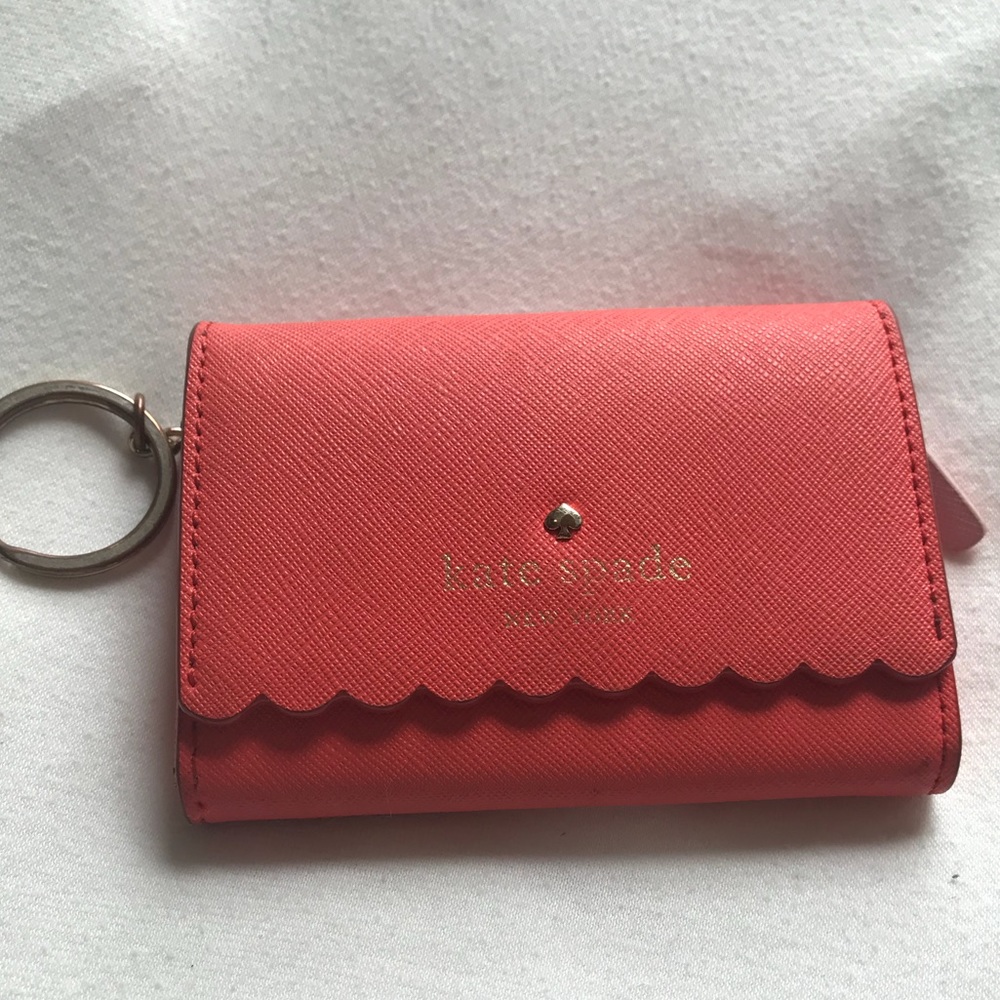Kate Spade Scalloped Key Chain Wallet